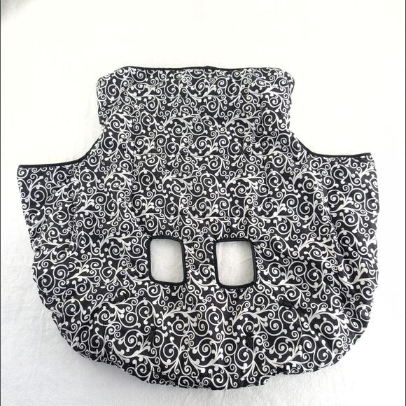 Infantino Grocery Cart Cover Reversible Paisley/Black One Size - Picture 1 of 8